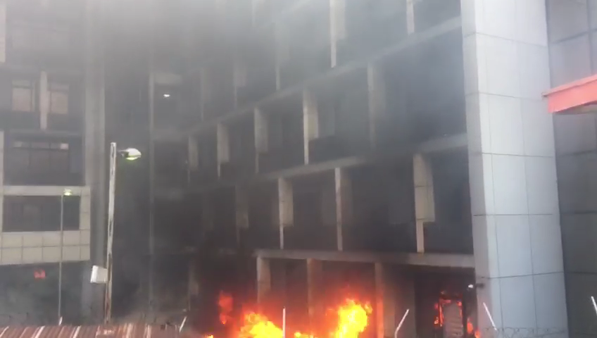 NPA Headquarters On Fire