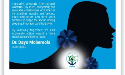 IWD: NIMASA DG Celebrates Women, Says their Contributions is shaping the Subsector's Future